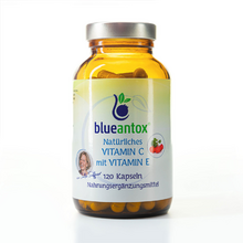 Blueantox®Natürliches Vitamin C mit Vitamin E 120 Kapseln