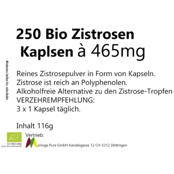 250 Bio  Zistrose Kapseln