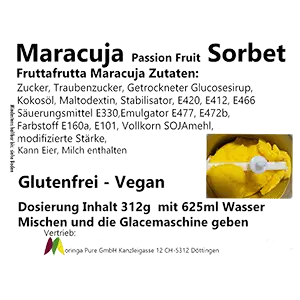 Maracuja Sorbet zum Selbermachen