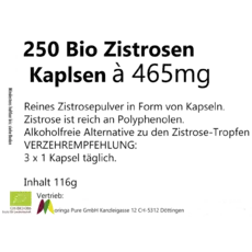 250 Bio  Zistrose Kapseln