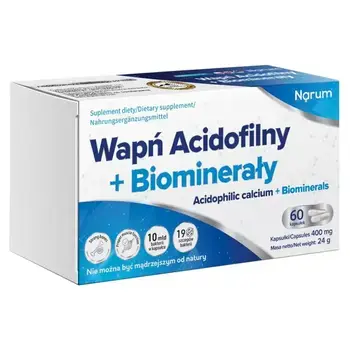 Acidophiles Calcium + Biominerale 400 mg, 60 Kapseln